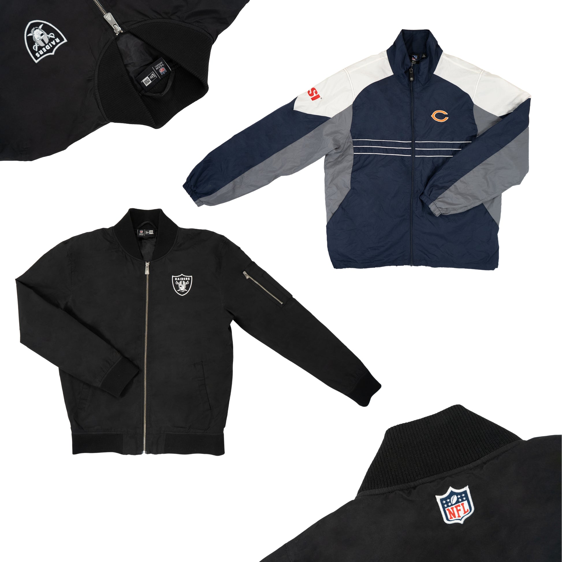 PACK CHAQUETAS LIGERAS Y PESADAS NFL, NHL, NBA