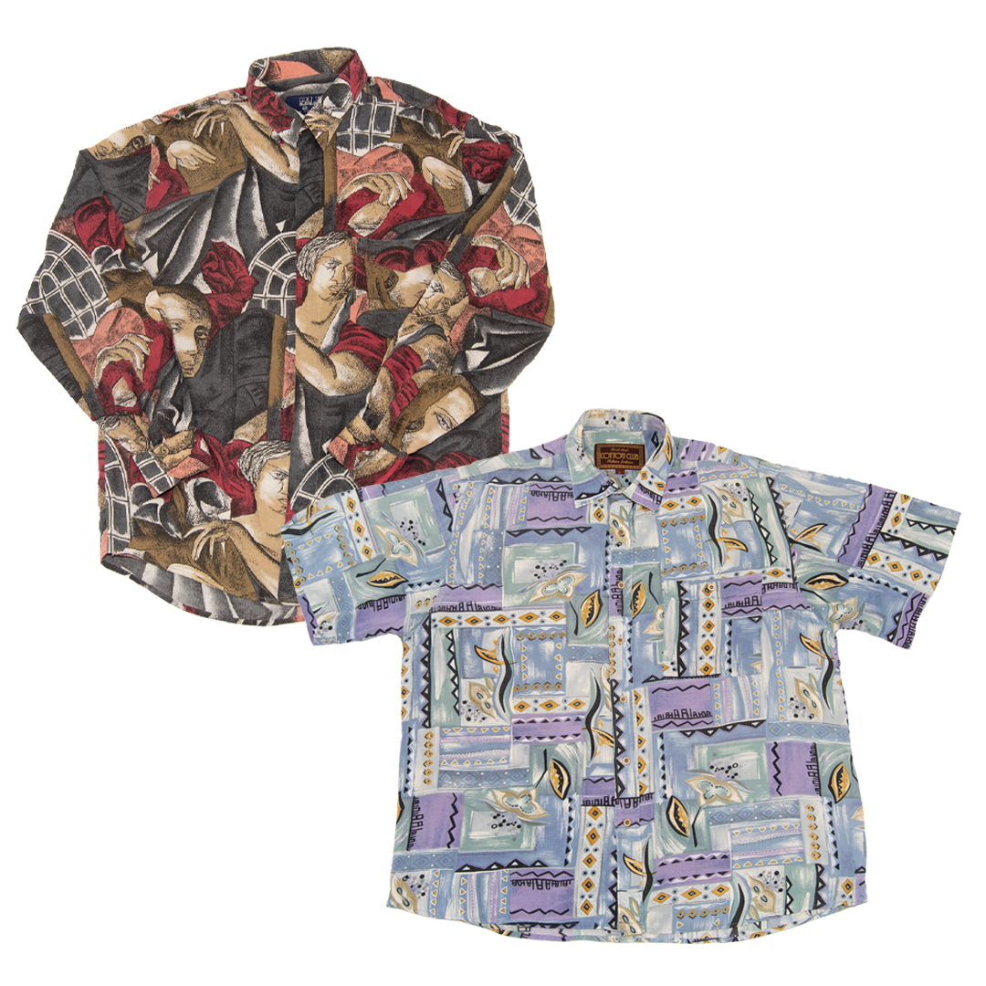PACK CAMISAS GEOMÉTRICAS VINTAGE