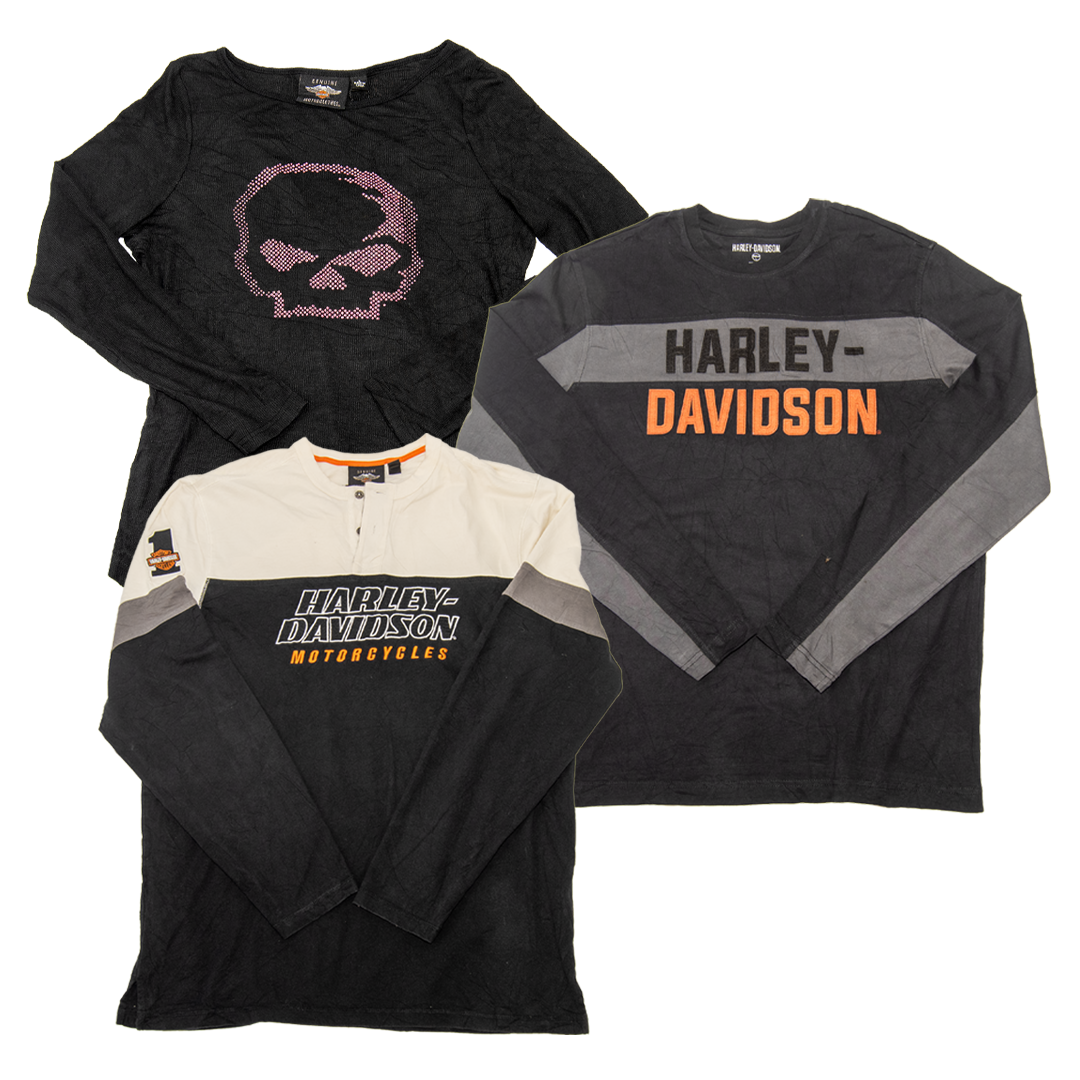 PACK CAMISETAS HARLEY DAVIDSON MANGA LARGA